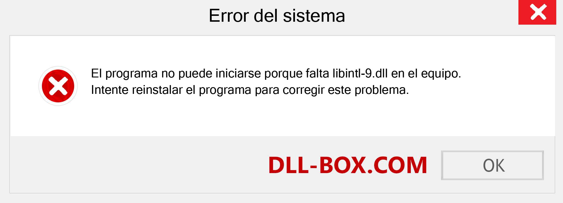 ¿Falta el archivo libintl-9.dll ?. Descargar para Windows 7, 8, 10 - Corregir libintl-9 dll Missing Error en Windows, fotos, imágenes