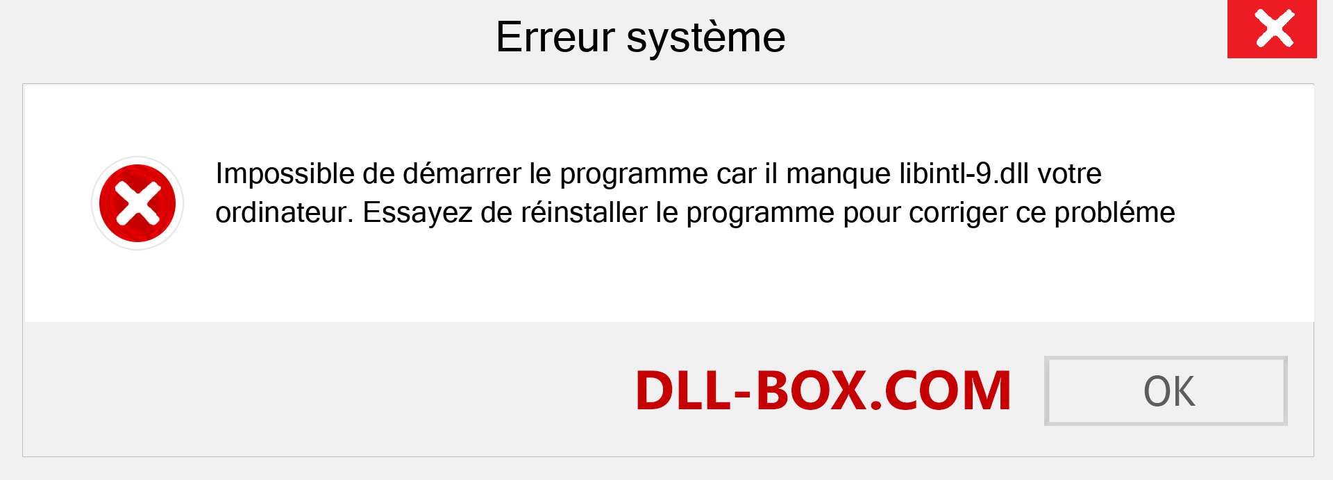 Le fichier libintl-9.dll est manquant ?. Télécharger pour Windows 7, 8, 10 - Correction de l'erreur manquante libintl-9 dll sur Windows, photos, images